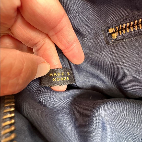 Ralph Lauren Navy Blue Leather Shoulder/Crossbody Purse - Picture 12 of 14